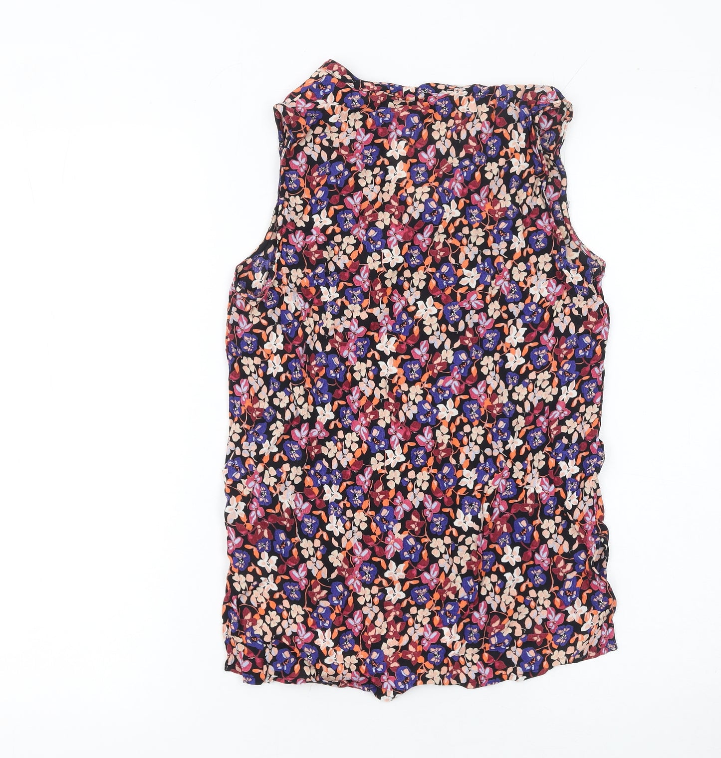Vero Moda Womens Multicoloured Floral Sleeveless Tunic Blouse XS