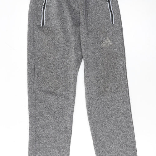 Adidas Boys Grey XL Jogger Sweatpants with Zip Pockets PSG Edition