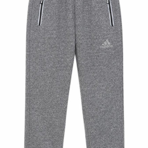 Adidas Boys Grey XL Jogger Sweatpants with Zip Pockets PSG Edition