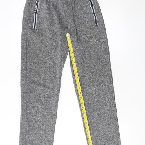 Adidas Boys Grey XL Jogger Sweatpants with Zip Pockets PSG Edition