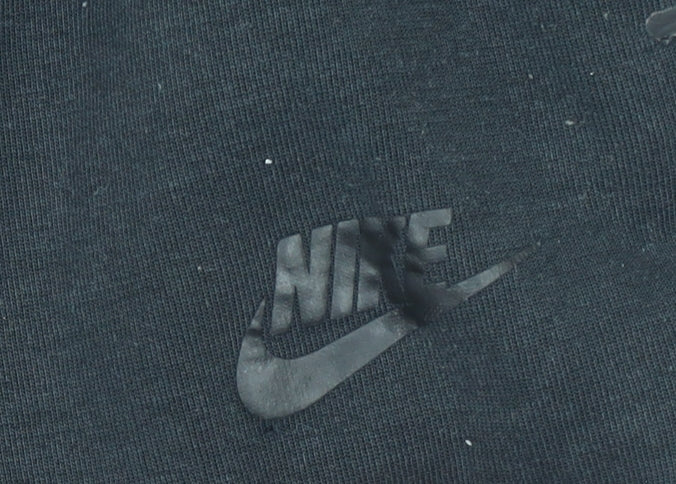 Nike Men’s Black Sweat Shorts Size S Elastic Waist Drawstring Logo