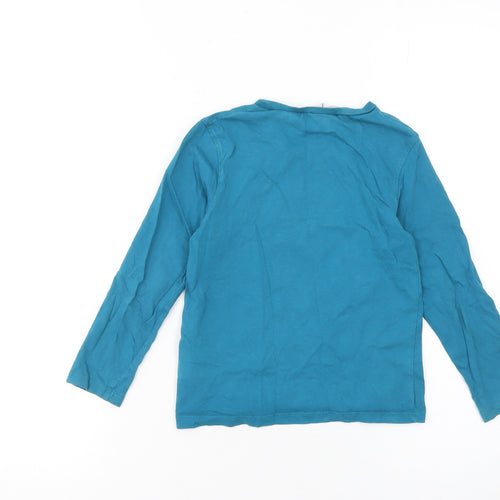 H&M Boys Blue Long Sleeve Minions Graphic T-Shirt 4-6 Years Cotton