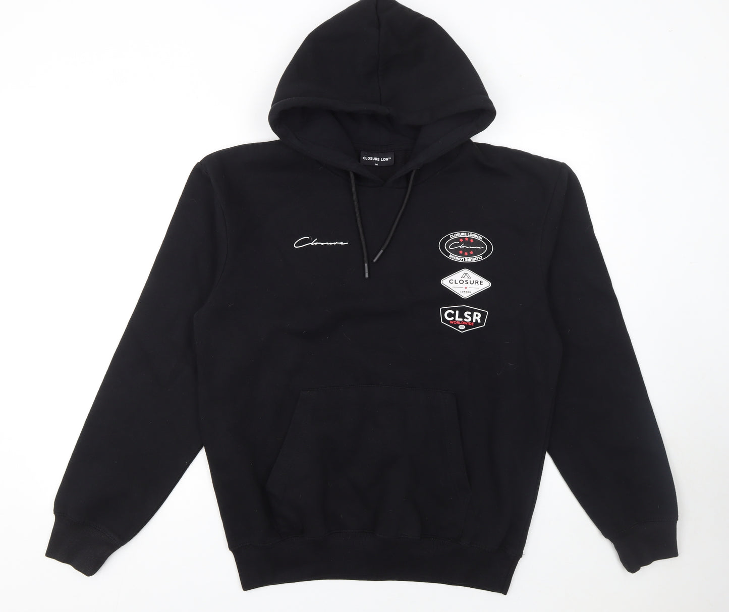 Closure LDN Men's Black Pullover Graphic Hoodie Size M