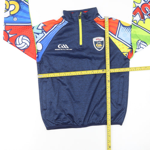 McKeever Boys Blue GAA 1/4 Zip Pullover Sweatshirt 3-4 Years