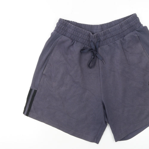 Adidas Men’s Grey Sweat Shorts M Regular Fit Drawstring Sports Casual