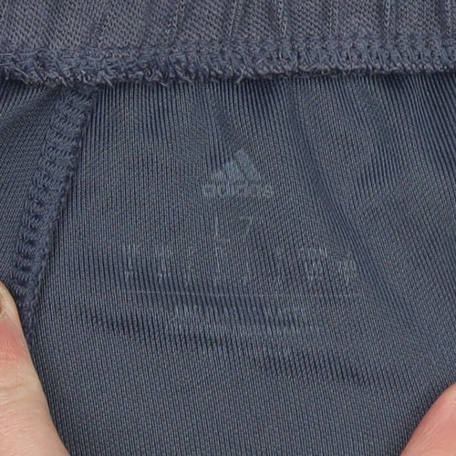 Adidas Men’s Grey Sweat Shorts M Regular Fit Drawstring Sports Casual