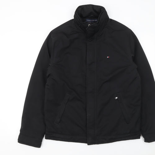 Tommy Hilfiger Men's Black Polyester Lined Winter Jacket Size S