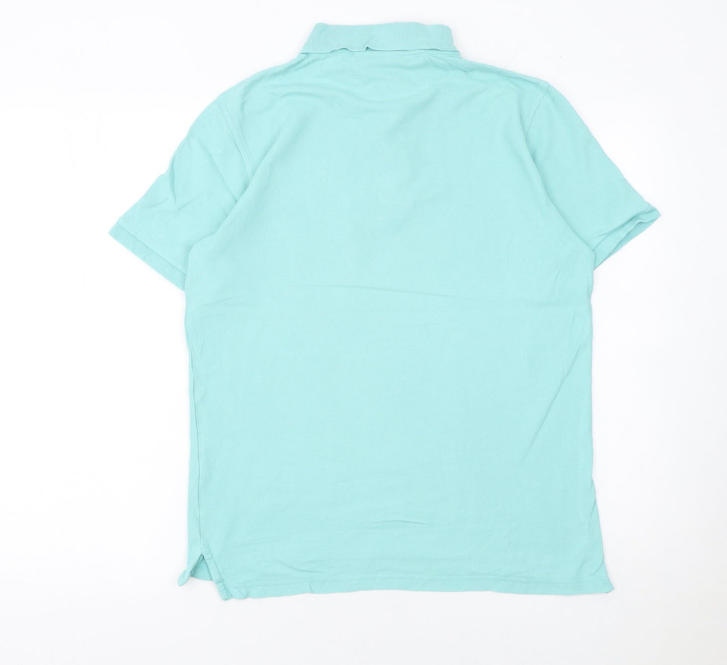 Psycho Bunny Unisex Blue Cotton Polo Shirt Size 4 Short Sleeve Classic Fit