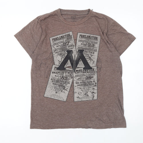 Harry Potter Brown Ministry of Magic Women’s M Graphic T-Shirt