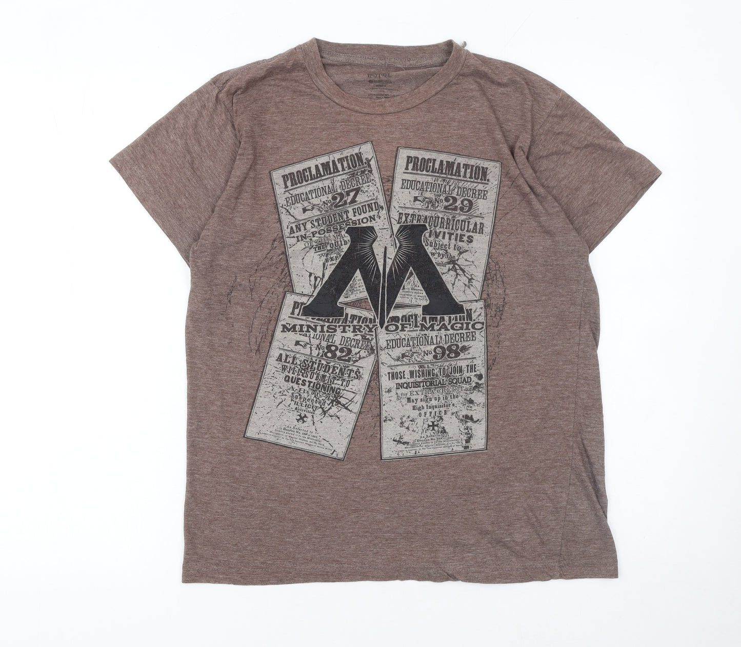 Harry Potter Brown Ministry of Magic Women’s M Graphic T-Shirt