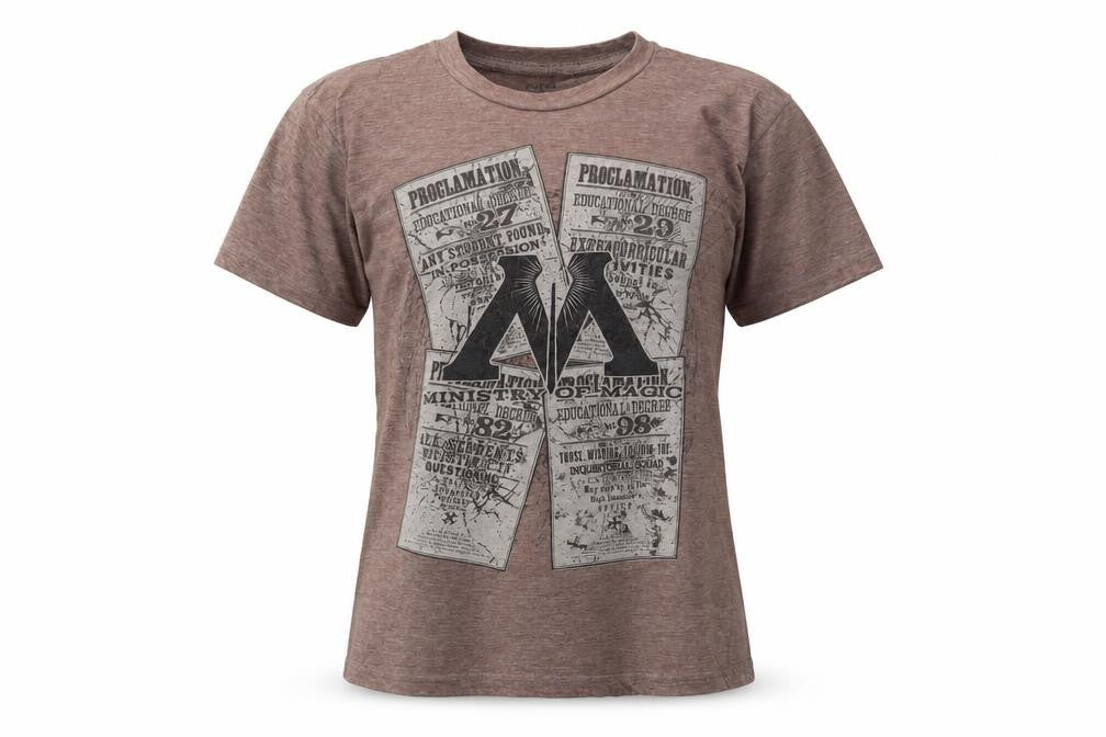Harry Potter Brown Ministry of Magic Women’s M Graphic T-Shirt