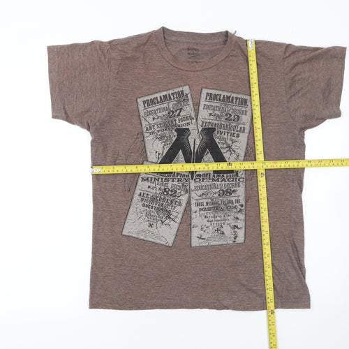 Harry Potter Brown Ministry of Magic Women’s M Graphic T-Shirt
