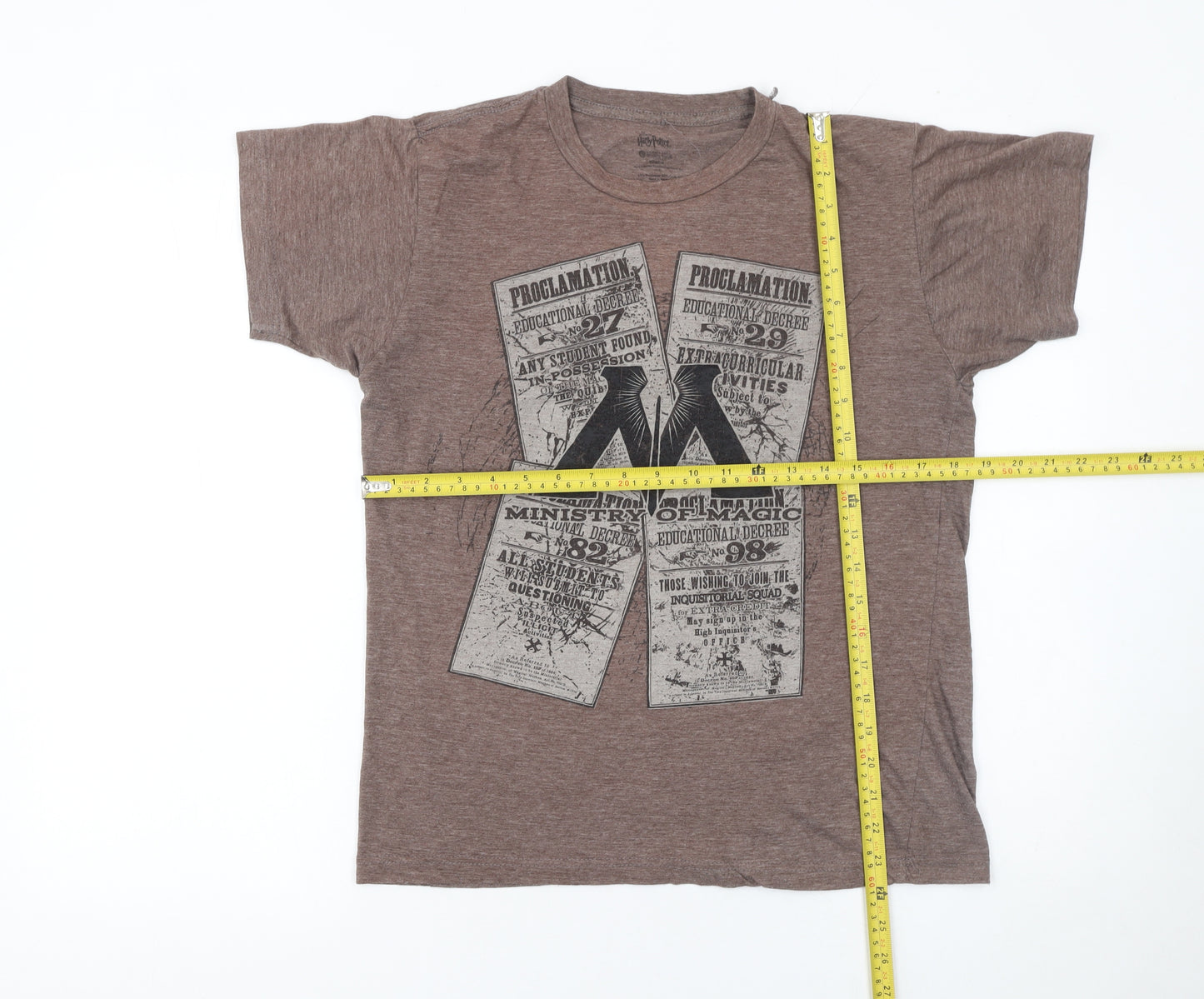 Harry Potter Brown Ministry of Magic Women’s M Graphic T-Shirt