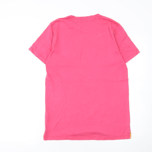 Johnnie b Girls Pink 13-14 Years Cotton Short Sleeve Crew Neck T-Shirt