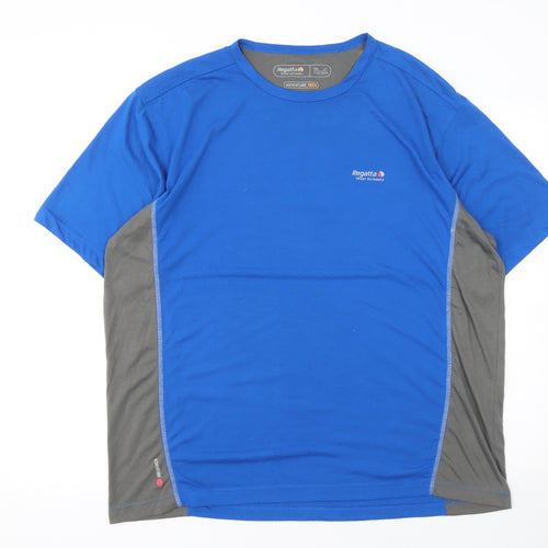 Regatta Men's Blue Adventure Tech Quick Dry T-Shirt 2XL