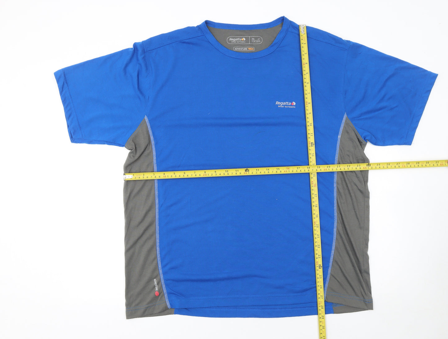 Regatta Men's Blue Adventure Tech Quick Dry T-Shirt 2XL