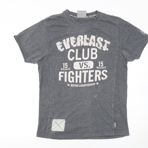Everlast Men's Grey Boxing Club Graphic Short Sleeve T-Shirt Size S