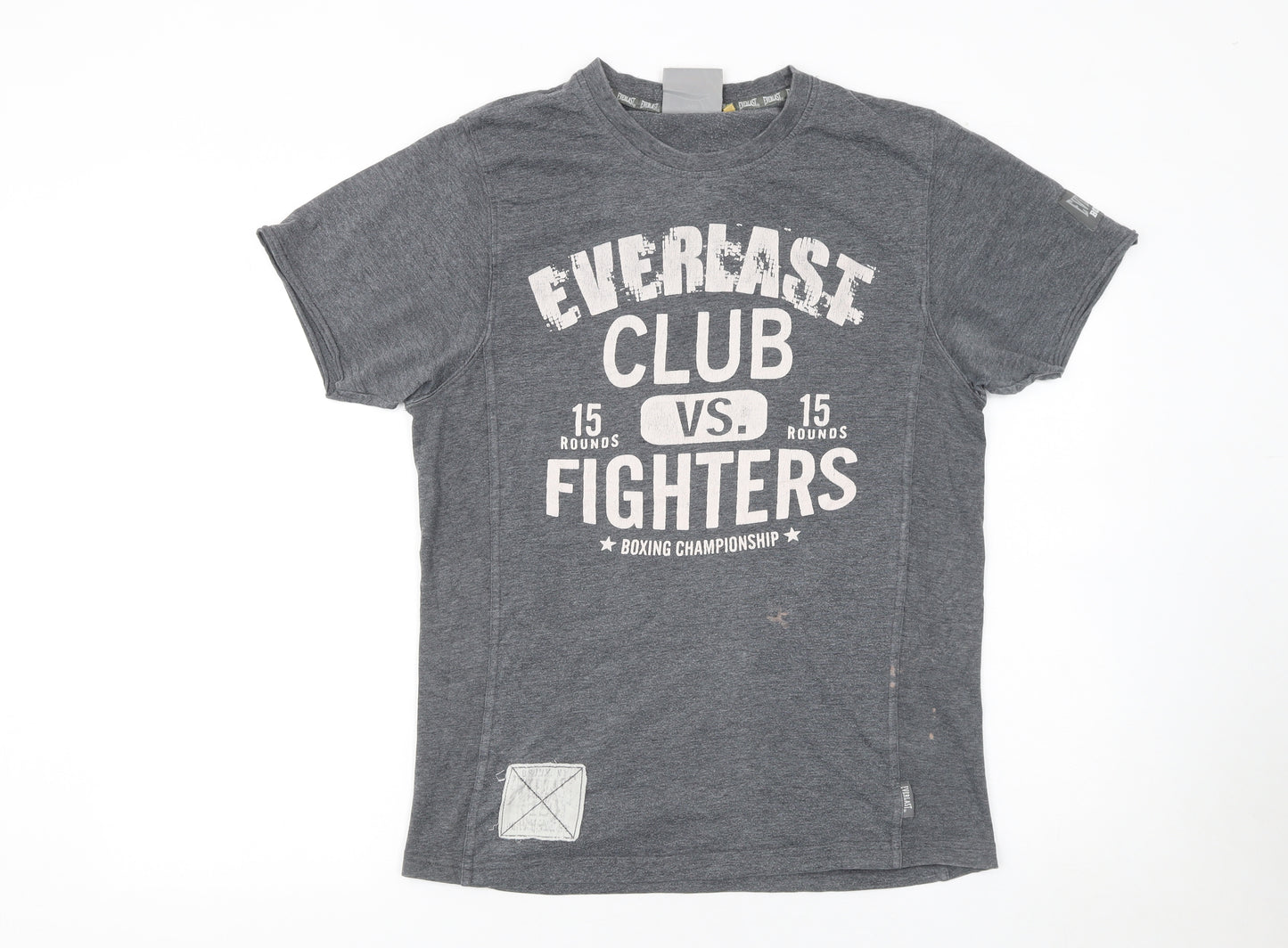 Everlast Men's Grey Boxing Club Graphic Short Sleeve T-Shirt Size S