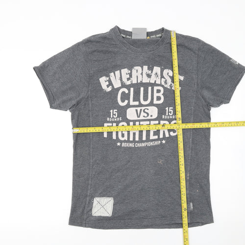 Everlast Men's Grey Boxing Club Graphic Short Sleeve T-Shirt Size S