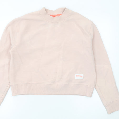 Barbour International Womens Beige Size 8 Pullover Sweatshirt