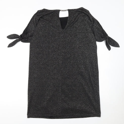 Dorothy Perkins Women's Black Size 14 Shift Party Dress