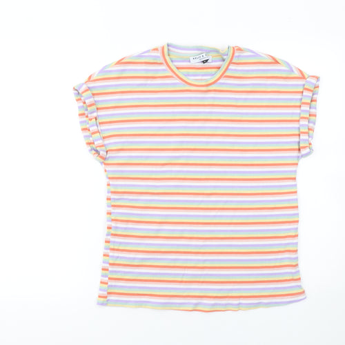 Kelly & Grace Women’s Multicoloured Striped Short Sleeve T-Shirt XL