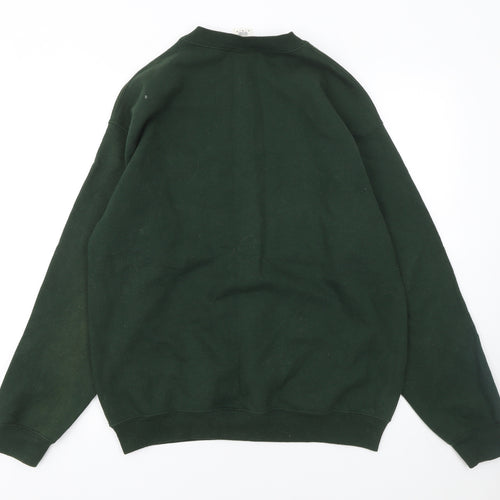 Missguided Women's Green Superior Graphic Crew Neck Sweatshirt Size M
