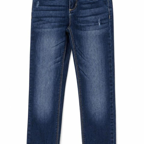 Zara Girls Blue Skinny Jeans 8 Years Cotton Stretch Denim Casual