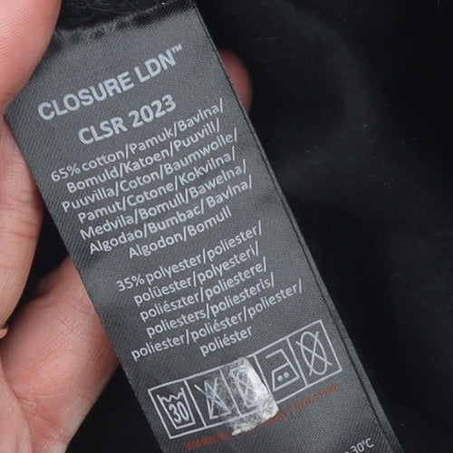 Closure LDN Men’s Black Logo Sweatpants Size M Tapered Fit