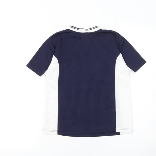 Australia Roo Boys Blue White V-Neck Jersey Activewear T-Shirt Size 10 Years