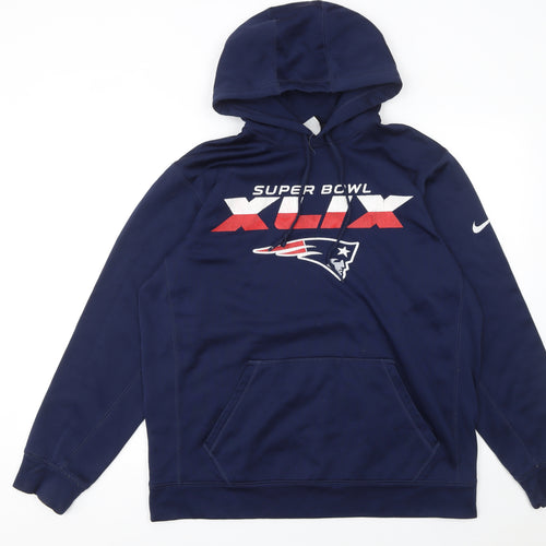 Nike Men's Blue Super Bowl XLIX Pullover Hoodie Size L
