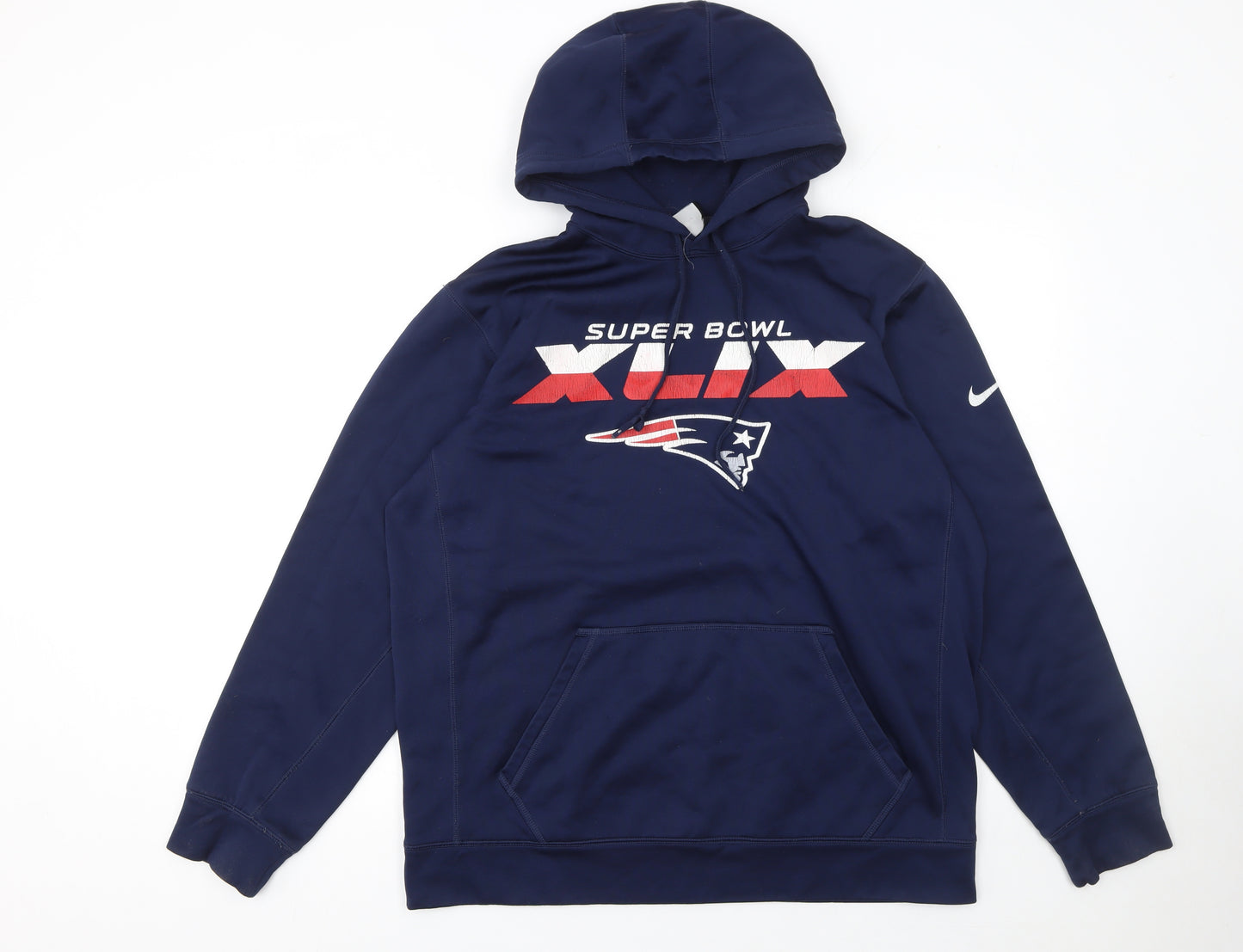 Nike Men's Blue Super Bowl XLIX Pullover Hoodie Size L