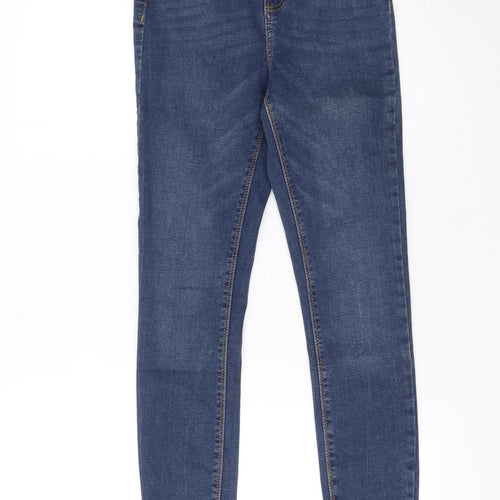 Denim Co. Women's Blue Skinny Jeans Size 8 Slim Fit Mid Rise