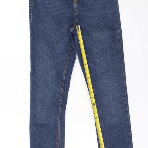 Denim Co. Women's Blue Skinny Jeans Size 8 Slim Fit Mid Rise