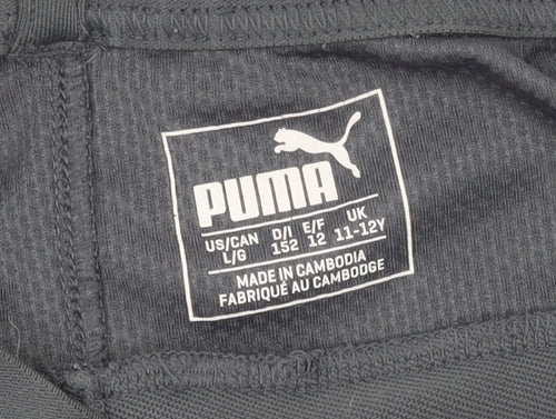 Puma Boys Grey Arsenal Football Joggers 11-12 Years Slim Fit Activewear
