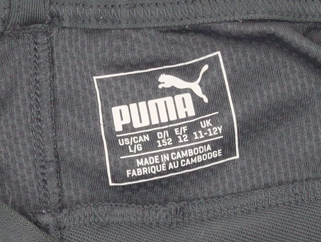 Puma Boys Grey Arsenal Football Joggers 11-12 Years Slim Fit Activewear