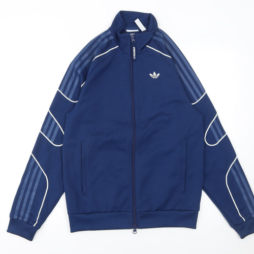 Adidas Men's Blue XS Track Jacket Full Zip Sportswear