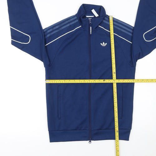 Adidas Men's Blue XS Track Jacket Full Zip Sportswear