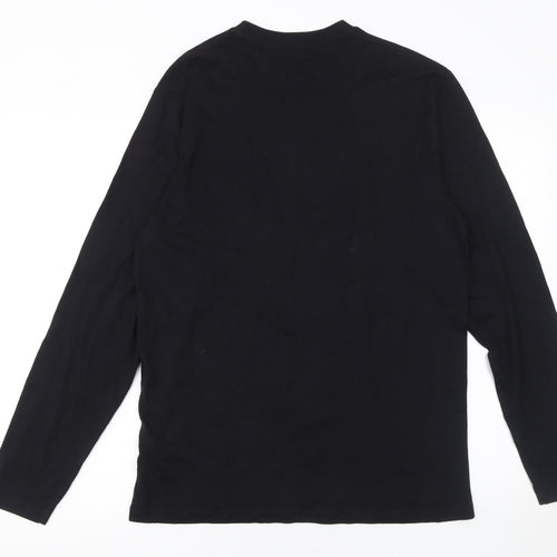 Primark Men's Black Dublin Ireland Long Sleeve T-Shirt Size M