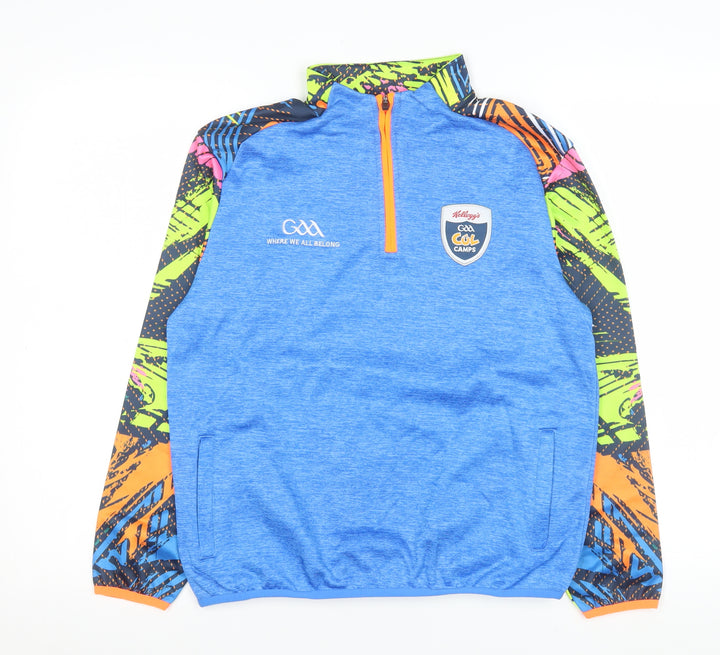Azzurri Teens Blue 1/4 Zip Sports Sweatshirt GAA Kellogg’s Cúl Camps