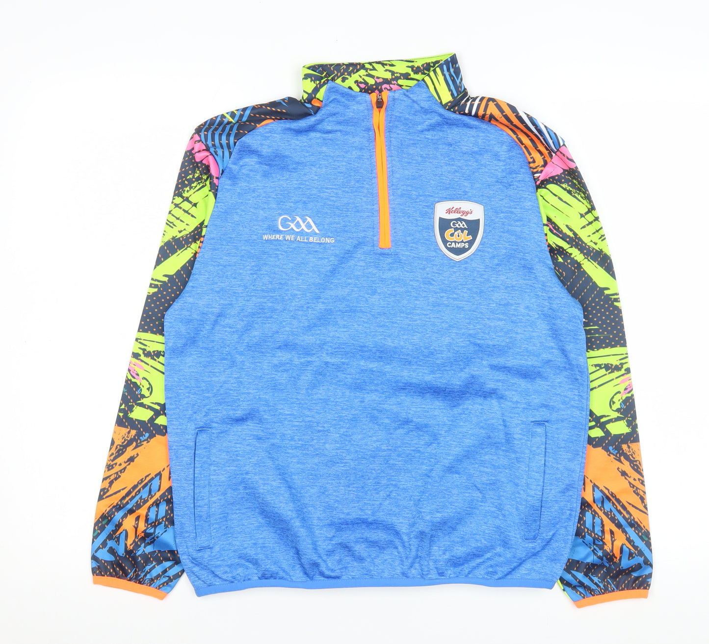 Azzurri Teens Blue 1/4 Zip Sports Sweatshirt GAA Kellogg’s Cúl Camps