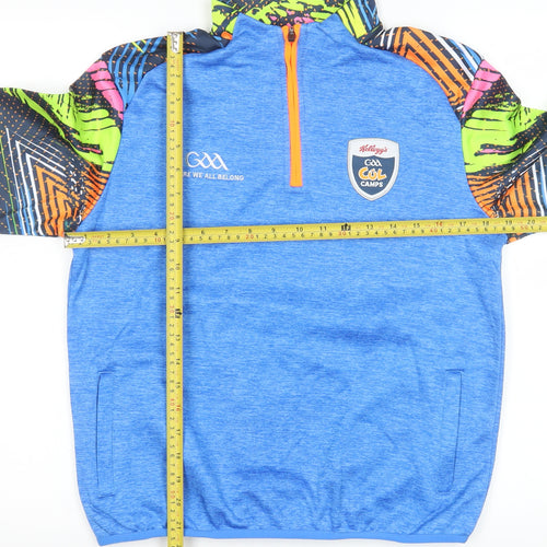 Azzurri Teens Blue 1/4 Zip Sports Sweatshirt GAA Kellogg’s Cúl Camps