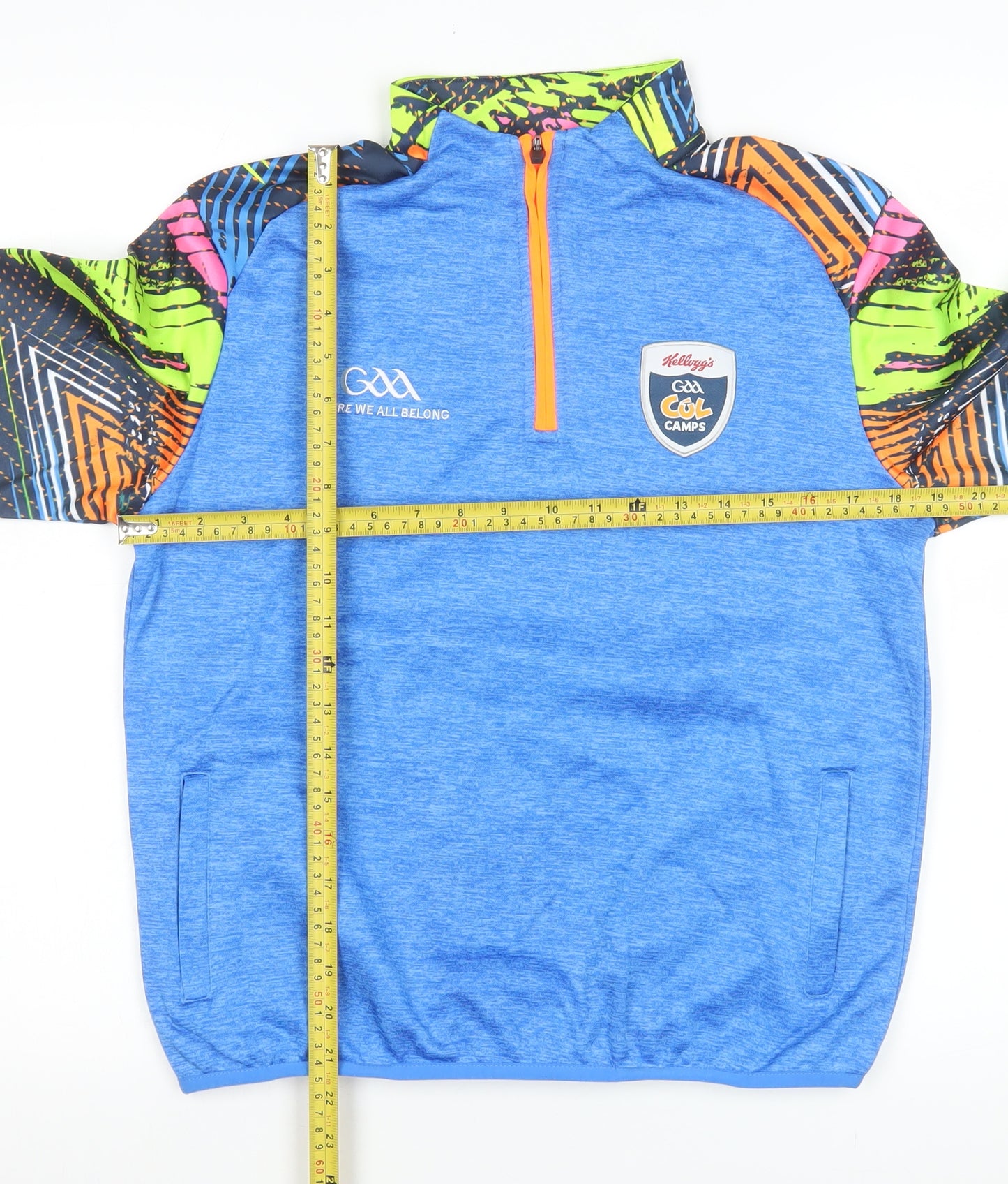 Azzurri Teens Blue 1/4 Zip Sports Sweatshirt GAA Kellogg’s Cúl Camps