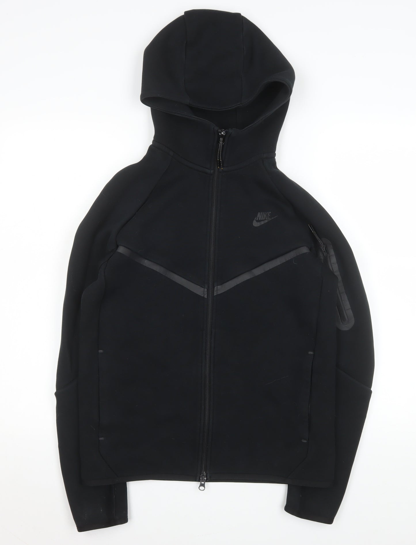 Nike Men's Black Softshell Hooded Full Zip Jacket Size S