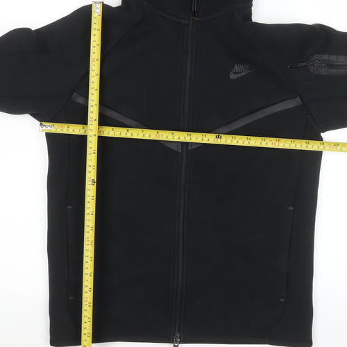 Nike Men's Black Softshell Hooded Full Zip Jacket Size S