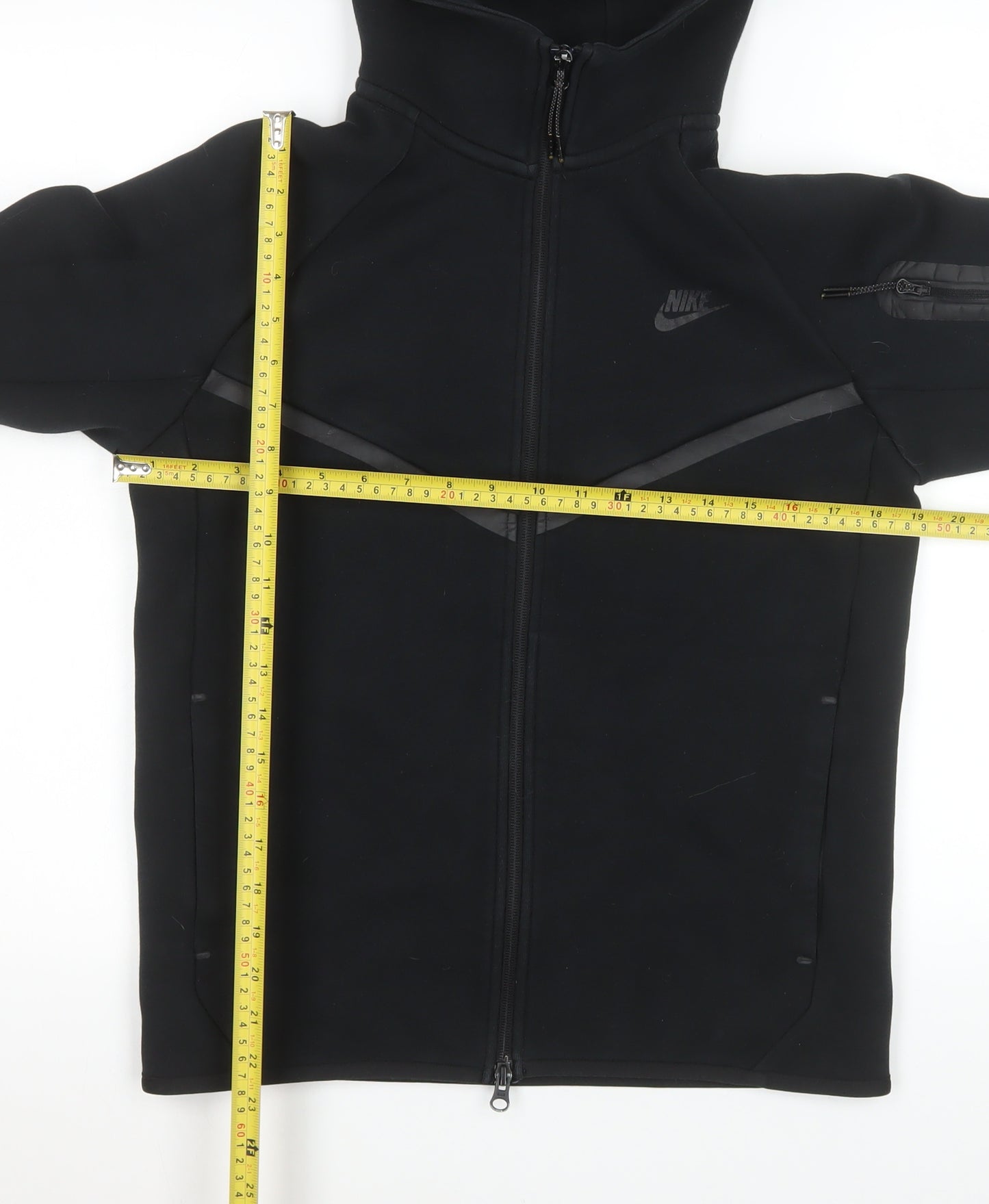 Nike Men's Black Softshell Hooded Full Zip Jacket Size S