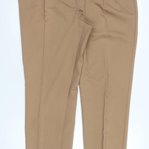 Dunnes Men’s Beige Regular Fit Pleated Trousers Size 16 30in Waist