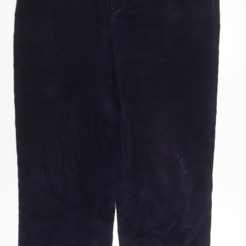 Skopes Men's Navy Blue Corduroy Trousers 36R Classic Fit Cotton