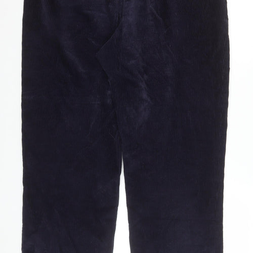 Skopes Men's Navy Blue Corduroy Trousers 36R Classic Fit Cotton