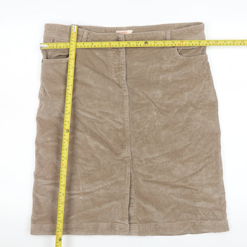 Timberland Women's Beige Corduroy Knee Length Skirt Size 12